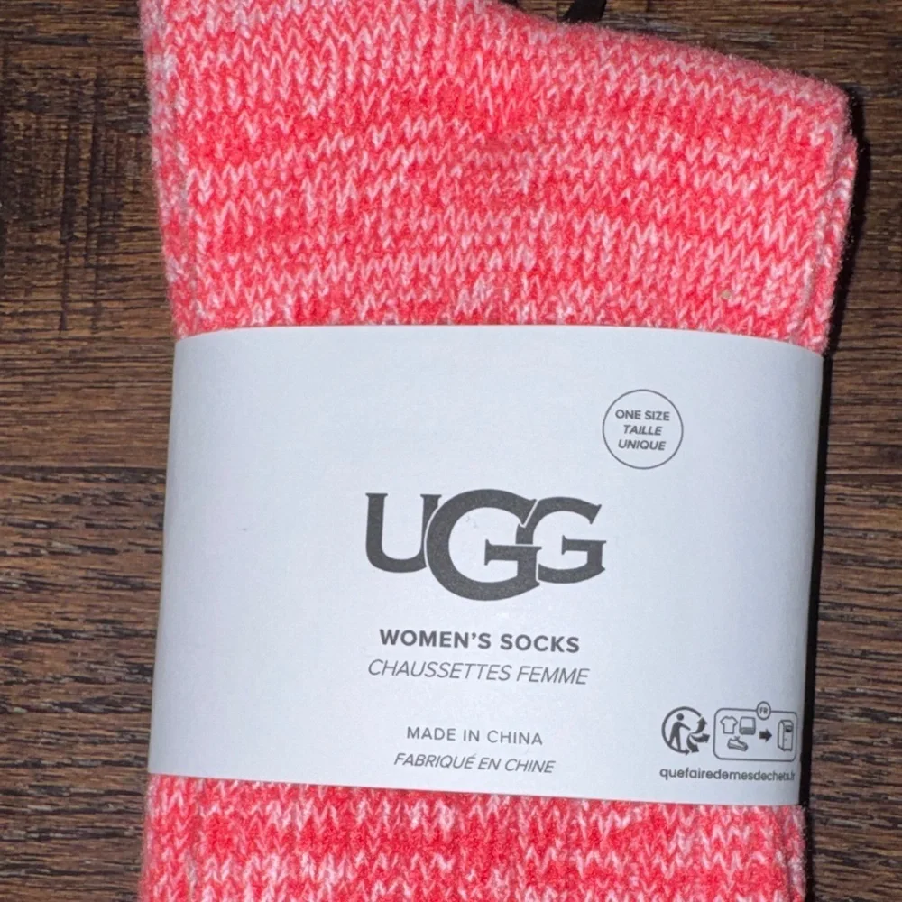 UGG Women's Vibrant Pink Socks